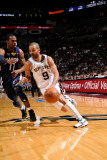 Memphis Grizzlies v San Antonio Spurs - Game One, San Antonio, TX - April 17: Tony Parker and Mike  Photographic Print