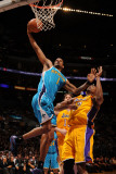 New Orleans Hornets v Los Angeles Lakers - Game Five, Los Angeles, CA - April 26: Trevor Ariza and  Photographic Print