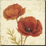 Poppy Bouquet I Impressão em tela esticada por Daphne Brissonnet