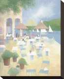 Lunch at the Yacht Club Stretched Canvas Print by Albert Swayhoover