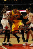 Indiana Pacers v Chicago Bulls - Game Five, Chicago, IL - April 26: Danny Granger, Loul Deng and Jo Photographic Print