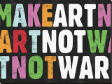 Make Art Not War Płótno naciągnięte na blejtram - reprodukcja autor Erin Clark Make Art Not War Płótno naciągnięte na blejtram - reprodukcja autor Erin Clark