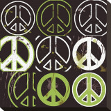 Erin Clark - Peace Mantra (green) Reprodukce na plátně Erin Clark - Peace Mantra (green) Reprodukce na plátně