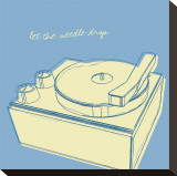 Lunastrella Record Player Stretched Canvas Print by John Golden