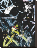 Black Bee Tag Reproduction transférée sur toile par Jenny Kraft