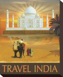 Travel India Lærredstryk på blindramme af Kem Mcnair