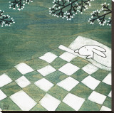 Napping Under Marshmallow Tree Reproduction transférée sur toile par Kristiana Pärn