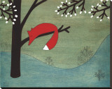 Fox on Sunday Reproduction transférée sur toile par Kristiana Pärn