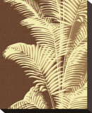 Ivory Palm Stretched Canvas Print by Mali Nave