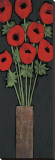Red Hot Poppies Leinwand von R. Rafferty