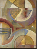 Circular Rhythms I Stretched Canvas Print by Marlene Healey