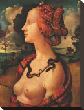 Portrait of Simonetta Vespucci, c. 1480 Reproduction transférée sur toile : par Piero di Cosimo 
