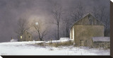 Evening At Long Farm Stretched Canvas Print by Ray Hendershot
