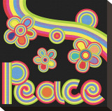 Peace Garden Stretched Canvas Print by Mali Nave