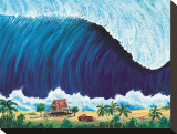 Shorebreak Stretched Canvas Print by Rick Romano