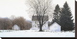 Pennsylvania White Stretched Canvas Print by Ray Hendershot