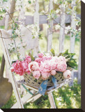 Garden Gathering Stretched Canvas Print