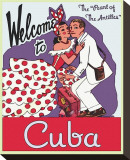 Welcome to Cuba Stretched Canvas Print