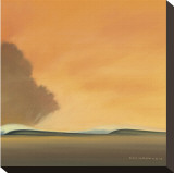 Under a Red Sky II Stretched Canvas Print by Wade Koniakowsky