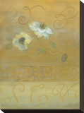 Luxury in Gold Stretched Canvas Print by Muriel Verger