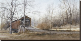 Kissin' Bridge Stretched Canvas Print by Ray Hendershot
