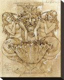 Victorian Fountain Stretched Canvas Print by Pyper Morgan
