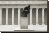 Rodin's Thinker in Profile Reproduction transférée sur toile par Christian Peacock