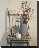 Arrosoir sur chaise Reproduction transférée sur toile par Cecile Baird