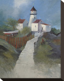 Path to the Lighthouse Stretched Canvas Print by Albert Swayhoover
