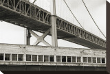 Bay Bridge and Pier, no. 1 Reproduction transférée sur toile par Christian Peacock