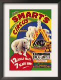 Billy Smart's New World Circus and Menagerie: 12 Polar Bears, 7 Black Bears Prints