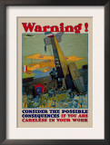 Warning! Consider the Consequences Prints by Britton 