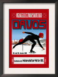 Davos Skater Posters by Walther Koch