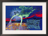 Exposition Internationale d'Electricite, Marseille Posters by David Dellepiane
