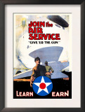 Join the Air Service: Give 'Er the Gun Art by Keith 