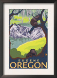 Beaver Family, Eugene, Oregon Prints by Lantern Press 