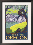Beaver Family, Hood River, Oregon Prints by Lantern Press 