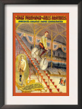 Upon an Ordinary Bicycle, A Sheer Descent: Adam Forepaugh and Sells Brothers Print