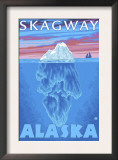 Iceberg Cross-Section, Skagway, Alaska Prints by Lantern Press 