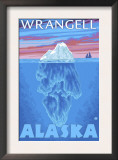Iceberg Cross-Section, Wrangell, Alaska Print by Lantern Press 