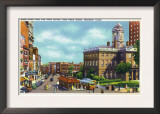 Hartford, Connecticut - Main Street View of State Street and Old State House Posters