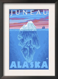 Iceberg Cross-Section, Juneau, Alaska Prints by Lantern Press 