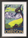 Beaver Family, Bend, Oregon Posters by Lantern Press 