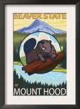Beaver & Mt. Hood, Oregon Prints
