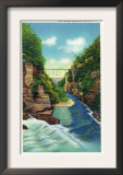 Ithaca, New York - View of Fall Creek Gorge Print