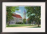 Ithaca, New York - Exterior View of Boardman Hall and the Library Art