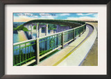 Hartford, Connecticut - Charter Oak Bridge View across the Connecticut River Art