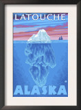 Iceberg Cross-Section, Latouche, Alaska Prints by Lantern Press 