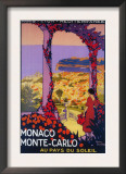 Monte Carlo, Monaco - Travel Promotional Poster Prints