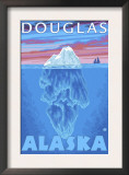 Iceberg Cross-Section, Douglas, Alaska Print by Lantern Press 